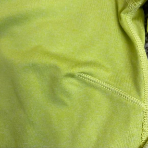 Title Nine Switzer Athletic Running Long Sleeve Top Neon Yellow Micro Striped XS - Picture 16 of 16